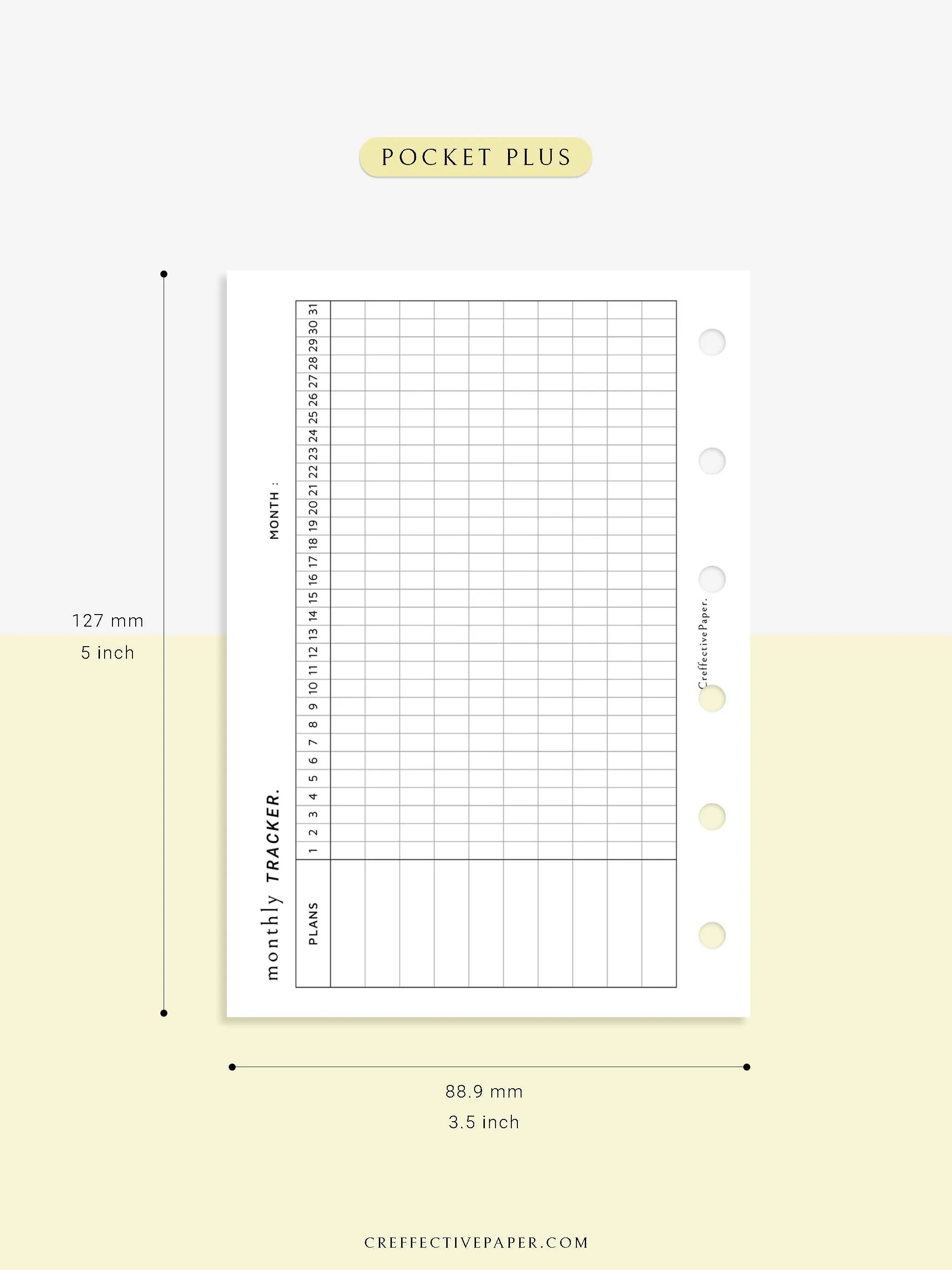 T101_M | Monthly Goal & Habit Tracker Template