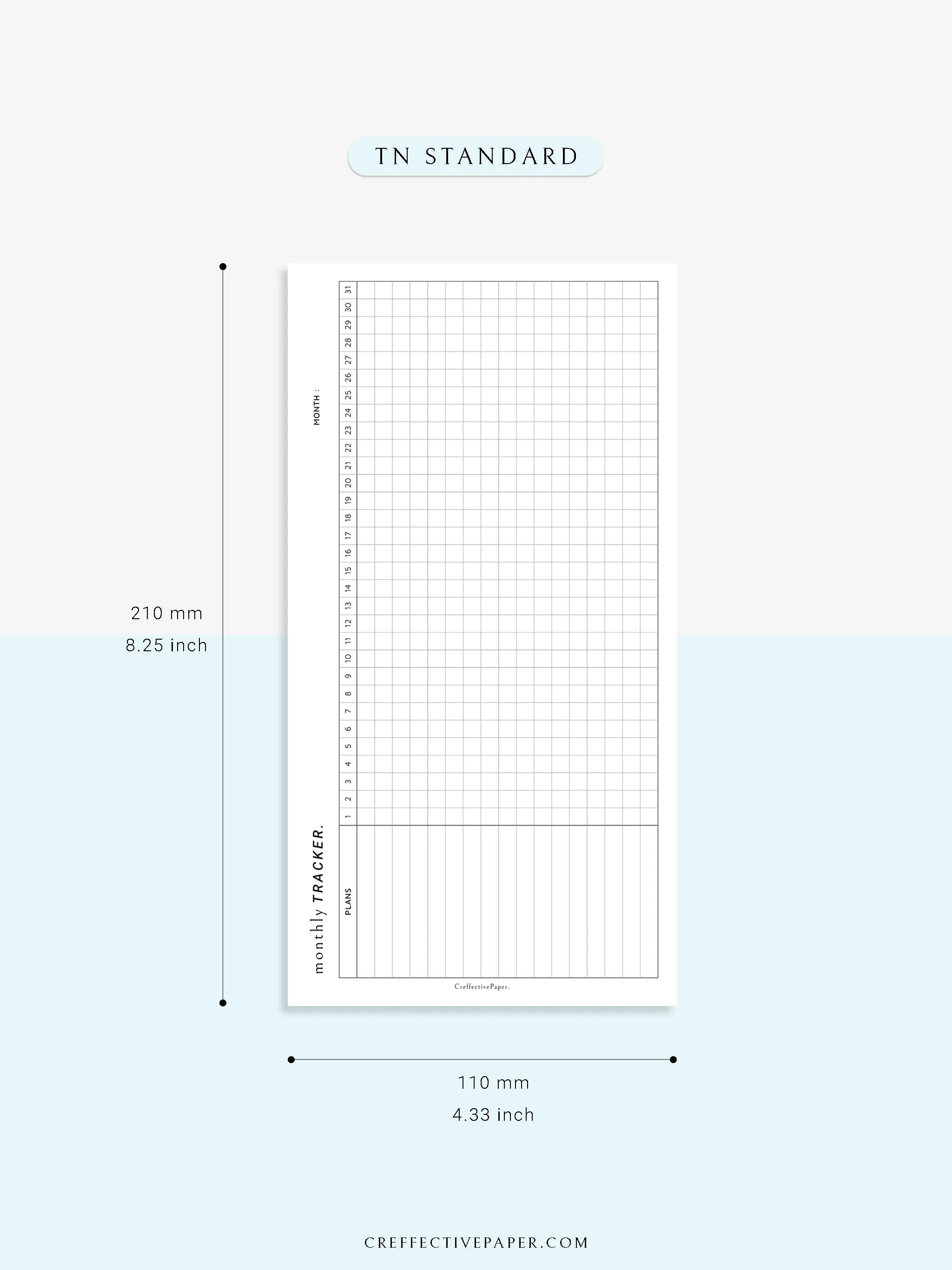 T101_M | Monthly Goal & Habit Tracker Template