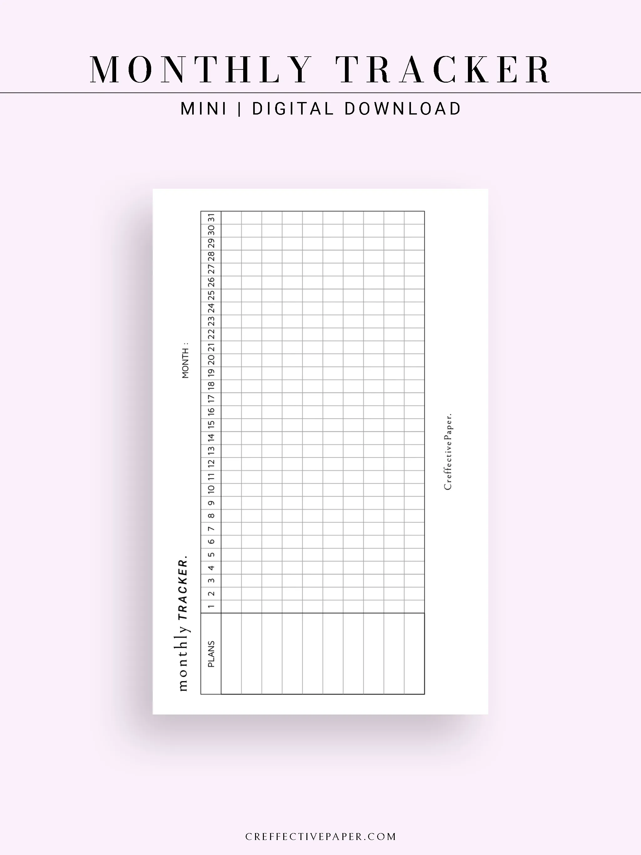 T101_M | Monthly Goal & Habit Tracker Template