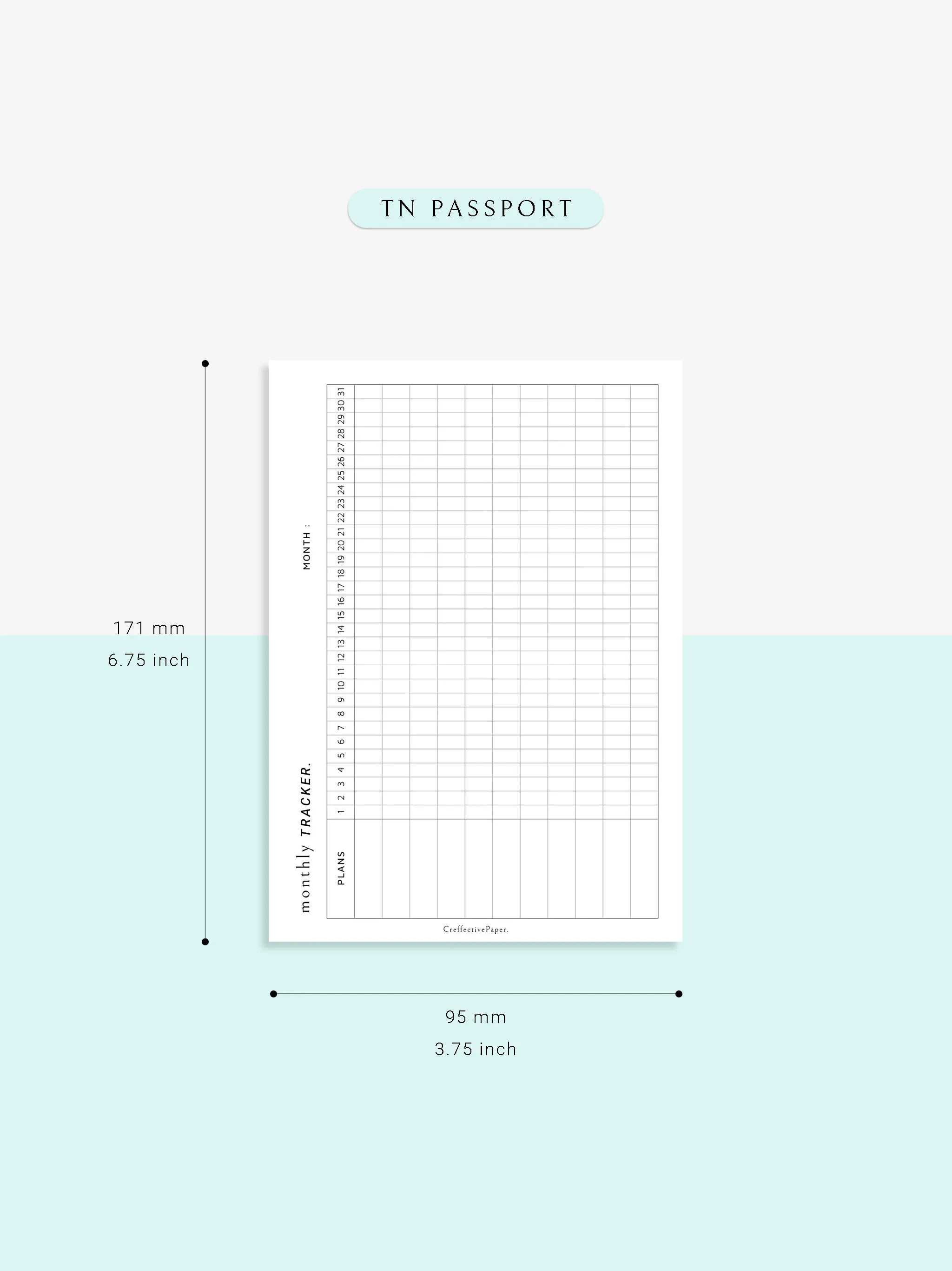 T101_M | Monthly Goal & Habit Tracker Template