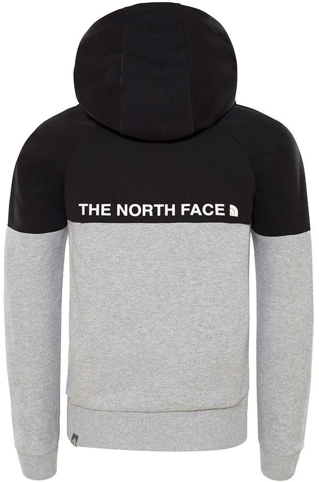 The North Face Kids Drew Peak Raglan Hoody Grey Heather Black