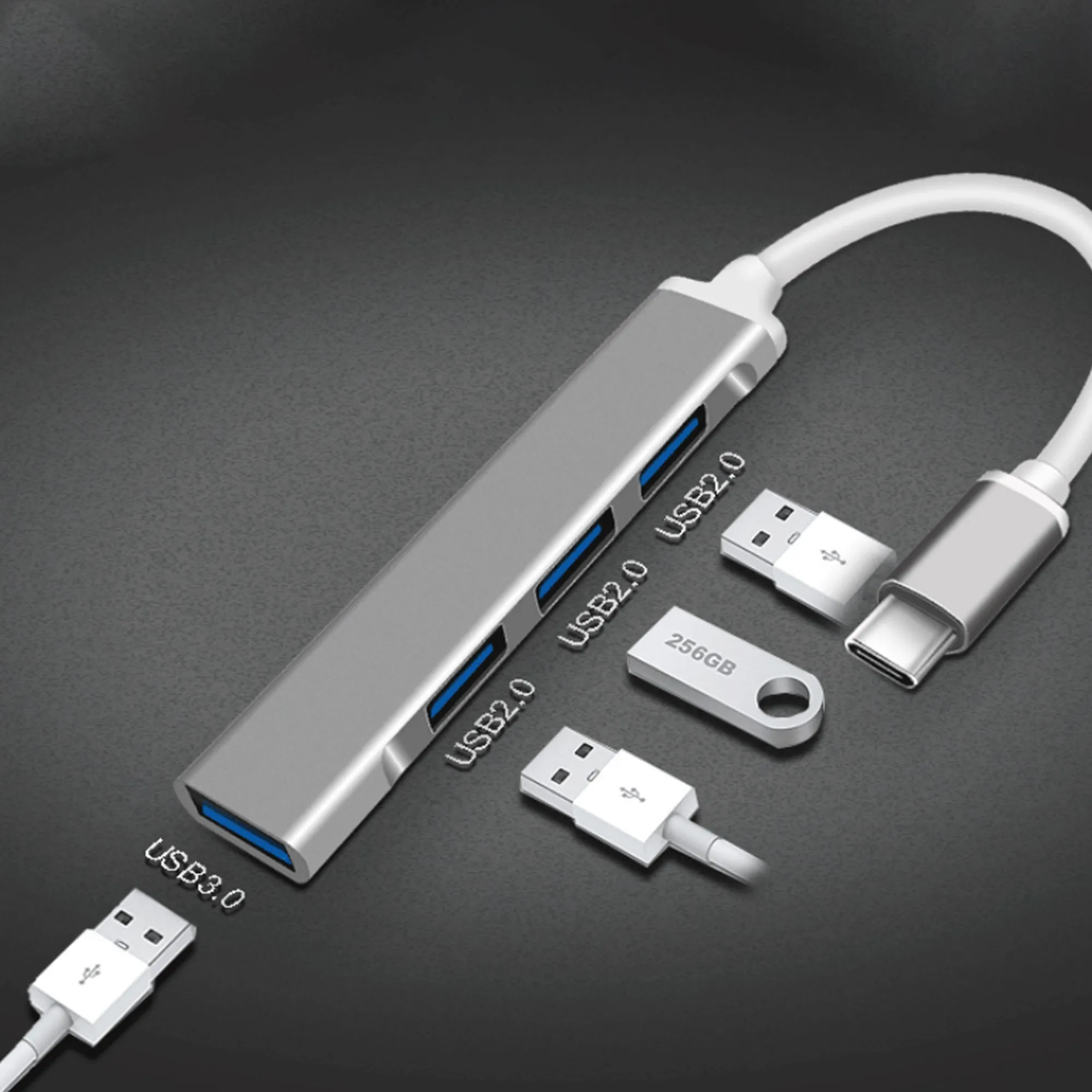 Type-C USB 3.0 Hub 4 Port