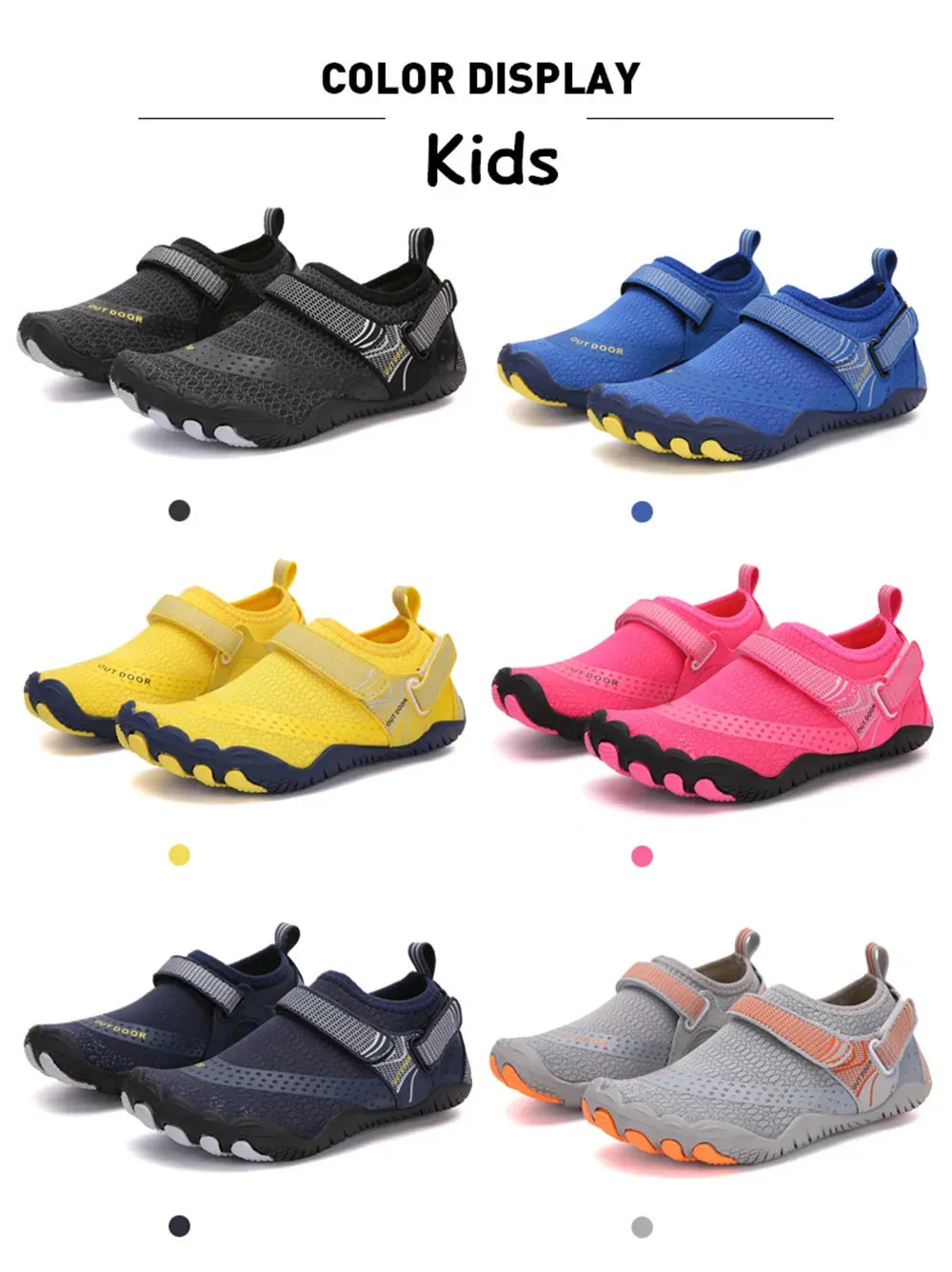 Water Shoes Boys & Girls Kids Quick Drying Non-Slip Barefoot Aqua Reef